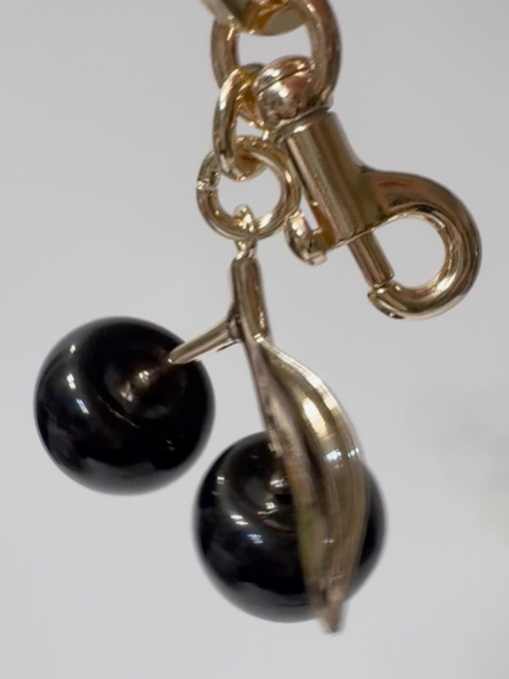 Black Cherry Purse Charm Keychain